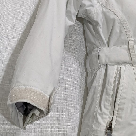 Girls THE NORTH FACE Hyvent 550 Belted Hooded Goose Down JACKET Parka Sz 5 - Picture 7 of 15